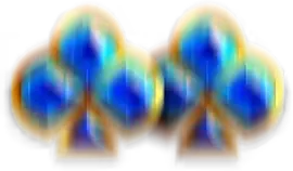 Club card suit symbol paying 7x bet in Burning Fortunator