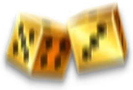 Dice symbol paying 20x bet in Burning Fortunator